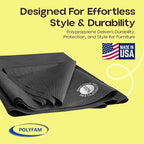 Bed Dust Cover – Bottom Cloth/Replacement Fabric for Underside of Mattress Box Spring or Foundation – Cambric Dust Cover Fabrics – Bed Dust Covers - Upholstery Fabric for Bed, Full/Queen 60" x 80"