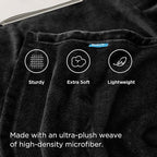 Bedsure GentleSoft Fleece Bed Blankets Full Size Black - Soft Lightweight Plush Fuzzy Cozy Luxury Blanket Microfiber, 84x90 inches