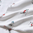 Eddie Bauer - Flannel Sheets Full Size, Anti-Pilling & Wrinkle Resistant Cotton, Touchably Soft for All-Season Comfort - Bed Sheets with Matching Pillowcases & Fitted Sheet (Ski Slope White)