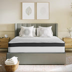 Flash Furniture Capri Comfortable Sleep 12" Hybrid Pocket Spring and Foam Mattress in a Box, Foam Pocket Spring Hybrid Mattress for Pressure Relief, Queen