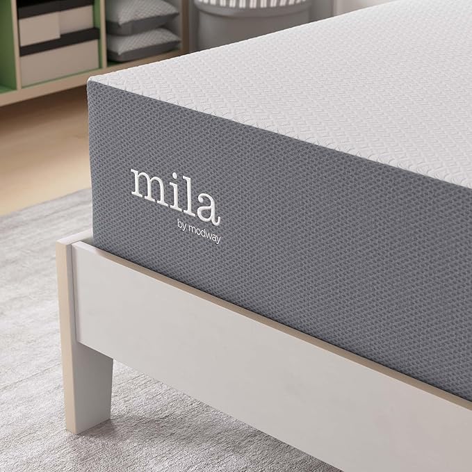 Modway MOD-7102-WHI Mila 12" Twin Mattress, White