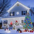 JMEXSUSS 200 LED Christmas String Lights Outdoor Waterproof, 66ft Color Changing String Lights Plug in, Cool White & Multicolor Christmas Lights for Trees Yard Wedding Xmas Party Decorations