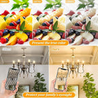 Brightever E12 LED Candelabra Light Bulbs 40W Equivalent, 4W Warm White 2700K Ceiling Fan Bulbs, Chandelier Candle Lights for Wall Lanterns, Pendant Lights, Non-Dimmable, Pack of 12