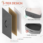 WLIVE Large Dresser for Bedroom, Fabric Dresser with 10 Drawers, Storage Tower with Fabric Bins, Double Dressers, Chest of Drawers for Closet, Living Room, Hallway, Dark Grey