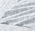 Laura Ashley - Flannel Sheets King Size, Anti-Pilling & Wrinkle Resistant Cotton, Touchably Soft for All-Season Comfort - Bed Sheets with Matching Pillowcases & Fitted Sheet (Crestwood Pastel Grey)