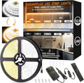 RadiantFlux 32.8ft LED Strip Light with Remote, 3000K-6000K Dimmable Bright Warm White Led Lights Strip, Flexible DC24V Led Tape Light for Bedroom, Kitchen, DIY Lighting