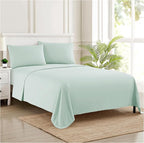 Twin Sheets - Breathable Luxury Sheets with Full Elastic & Secure Corner Straps Built In - 1800 Supreme Collection Extra Soft Deep Pocket Bedding Set, Sheet Set, Twin, Mint