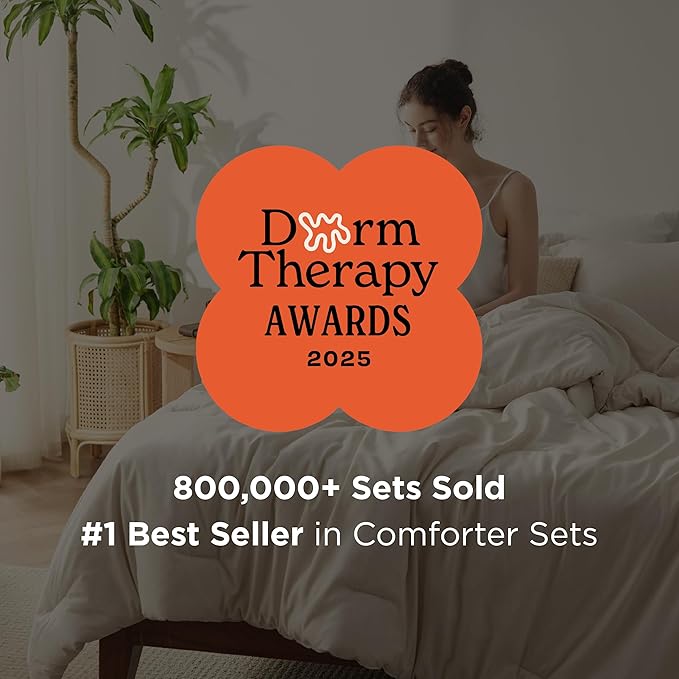 Bedsure Queen Comforter Set - Grey Soft Bedding for All Seasons, Cationic Dyed Bed Set, 3 Pieces, 1 Queen Size Comforter (90"x90") and 2 Pillow Shams (20"x26"+2")