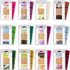 D'Eco Floral Scented Wax Melts - 12 Ct Variety Pack Home Fragrances- Long Lasting Scented Tarts for Warmers- Rose, Pine, Winter Berry, Lavender, Linen, & Nature Scents- Holiday Xmas Must Have Gift Set