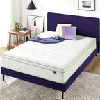 ZINUS 12 Inch Foam and Spring Mattress, Full, CertiPUR-US Certified Foams, Mattress in A Box, White