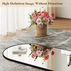 DUMOS Arched Wall-Mounted Full Length Mirror 20"x63" for Bedroom, Full Body Floor Mirror with Stand, Hanging or Leaning for Wall, Black