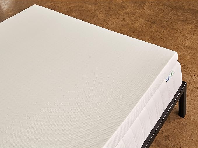 Pure Green Natural Latex Mattress Topper w/Luxury Cover - Soft - 2 Inch - Cal King Size (GOLS Certified Organic)