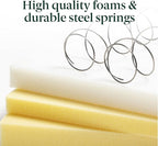 ZINUS 12 Inch Foam and Spring Hybrid Mattress [New Version], Twin, Fiberglass Free, Medium Firmness, Durable Support, Certified Safe Foams & Fabric, Mattress in A Box