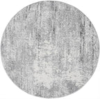 Keen Home Design Area Rugs - 10ft Round Non-Shedding, Abstract Rugs for Kitchen, Living Room, Bedroom, Dining Room, Entryway - Size: 10' Round, Abstract Cream/Grey