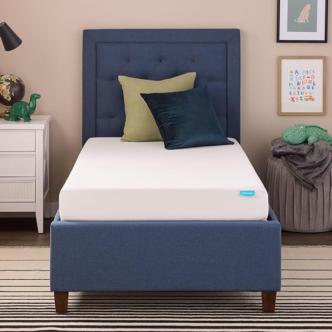Linenspa 6 Inch Gel Infused Memory Foam Mattress – Queen Size – Medium Firm - Low Profile Bed - Mattress in a Box - Youth or Kids Bedroom - Pressure Relieving and Breathable – CertiPUR-US Certified