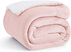 Bedsure GentleSoft Sherpa Fleece Throw Blanket for Couch - Thick and Warm Throw for Girls and Women, Soft Fuzzy Plush Blanket for Winter, Pink, 50x60 Inches