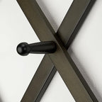 SKOLOO Hat Rack for Wall with 14 Hooks, Solid Wooden, Modern, Expandable Coat Rack Wall Mount for Coats, Hats, Bags, Baseball Caps, Dark Walnut Color