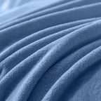 Soft Twin Size Blanket for All Season Lightweight Thermal Fleece Summer Autumn Fall Winter Spring Blankets for Twin/Twin XL Extra Long Bed Couch Sofa,66x90 Inches,Washed Blue