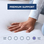 Tempur-Pedic TEMPUR Supreme 3-Inch Mattress Topper, Medium Firm, California King, White