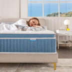 Rimensy Full Mattress, 12 Inch Hybrid Mattress in a Box, Gel Memory Foam Mattress, Individually Wrapped Pocket Coils Innerspring Mattress, Support & Pressure Relief, Medium Firm Feel