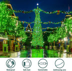 Hopolon St. Patrick's Day Mini String Lights, 2PACK 50Count 13Feet Incandescent Bulb Waterproof Green Fairy Lights Plug in for Indoor Outdoor Halloween Party Patio Christmas Decor,Green