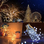 2 Pack 20ft 60 Led Fairy Lights with Remote Timer Waterproof Christmas Decor Battery Operated Twinkle Firefly Lights for Bedroom, Garden, Easter, Party, Christmas Indoor and Outdoor Decorations