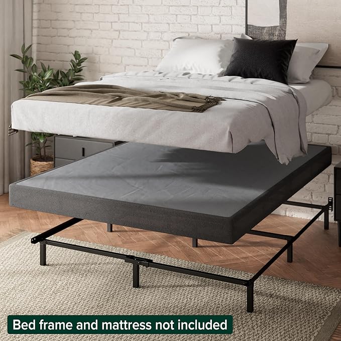 ZINUS 5 Inch King WonderBox(TM) Smart Box Spring, Quick Assembly Mattress Foundation, Durable Metal Frame, Grey