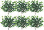 GTIDEA 36PCS Artificial Ficus Leaves Branches Faux Ficus Tree Branches Artificial Greenery Stems Silk Floral Arrangement for Benjamina Tree DIY Wedding Bouquet Summer Wreath Wall Decor (24.04 Inch)