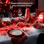 JMEXSUSS 4 Pack 50 LED Red Fairy Lights Battery Operated, 16.1ft Christmas Fairy Lights, Red String Lights for Bedroom Wedding Party Christmas Halloween Decorations