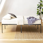 Best Price Mattress King Size Black Metal Bed Frame with 18 Inch Style