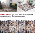 Keen Home Design Area Rugs - 2x18 Non-Shedding, Abstract Rugs for Kitchen, Living Room, Bedroom, Dining Room, Entryway - Size: 2'8" x 18', Multi