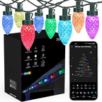 Brizled (Not Connectable Smart C9 Christmas Lights, 39FT 60 LED WiFi Color Changing Christmas Xmas Lights App Control, RGB String Light Work with Alexa Google Home for Indoor Outdoor House Tree Decor