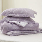 Bedsure King Comforter Set - Lavender Bed Set, 3 Pieces Cute Floral Bedding, 1 Soft Reversible Botanical Flowers Comforter and 2 Pillow Shams