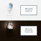 Disney Frozen 45830 LED Night Light, Olaf and Sven, Plug-in, Dusk-to-Dawn Sensor, Girl's Room Decor, UL-Certified, Ideal for Bedroom, Nursery, Bathroom, Kid's Playroom