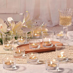 72pcs Clear Assorted Votive Candle Holders, Glass Candle Holder for Wedding Decor, Tealight Candle Holder for Table Centerpiece, and Party Decor