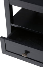 SIMPLIHOME Warm Shaker SOLID WOOD 20 inch Wide Rectangle Transitional End Side Table in Black for the Living Room and Bedroom