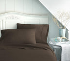 Linen Market Brushed Microfiber Queen Sheet Set 4 Piece – Oeko-TEX Certified Ultra Soft & Wrinkle-Free - 16" Deep Pocket Sheets - Easy Care Queen Size - Chocolate
