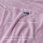 Bedsure GentleSoft Fleece Blanket Twin Size Lilac - 300GSM Lightweight Plush Fuzzy Cozy Soft Warm Blanket for Bed, Sofa, Couch, Travel, Camping, 60x80 inches