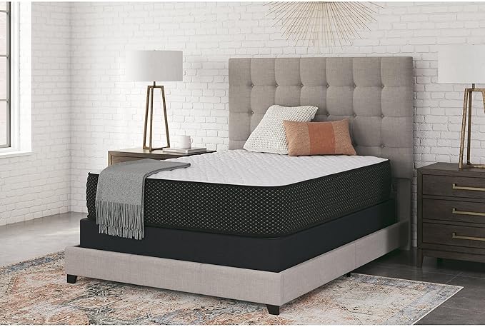 Signature Design by Ashley Limited Edition Firm 12 Inch Hybrid Mattress with Gel Memory Foam and Edge Support for Cool Sleep and Pressure Relief, Full, Fiberglass Free, Mattress In A Box