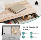 YITAHOME 9 Drawer Dresser, Light Gray Fabric Storage Tower, Tall Organizer Unit for Room, Living Room, Hallway, Closets - Sturdy Steel Frame, Wooden Top & Easy Pull Bins