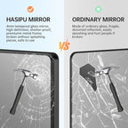 Hasipu Black Bathroom Mirror for Wall, 77 x 36 Inch Metal Framed Bathroom Mirrors for Over Sink, Rectangle Bathroom Vanity Mirror, Anti-Rust, Tempered Glass, Horizontal or Vertical