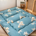 MAXYOYO Floral Printed Rustic Style Japanese Floor, Futon Mattress for Adults Foldable Roll Up Camping Mattress Floor Lounger Bed Couches and Sofas Twin Size
