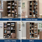 Sauder HomePlus Storage Cabinet/ Pantry cabinets, Salt Oak finish