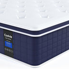 Coolvie Twin Mattress 14 Inch, Hybrid Twin Bed Mattress in a Box, 4 Layer Premium Foam with Pocket Springs for Motion Isolation and Pressure Relieving, Medium Firm Feel, 100-Night Trial
