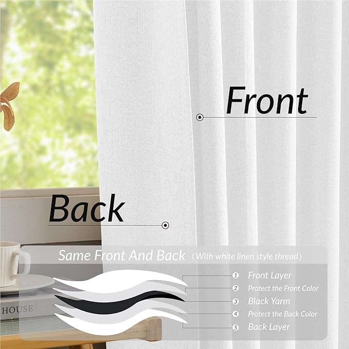 KangBang White Pinch Pleated Curtains Blackout 84 Inch Length 2 Panels Set, Thermal Insulated Pleated Drapes with Hooks for Bedroom Living Room, Elegant Modern Decor, Pure White, 40Wx84L