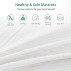 EGO White 10 Inch Short King Memory Foam RV Mattress, Cooling Gel Green Tea Mattress for RVs, Campers & Trailers, Bed in a Box, CertiPUR-US Certified, 72"×75", Medium Firm