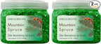 SMELLS BEGONE Odor Eliminator Gel Beads - Air Freshener - Made with Essential Oils - Eliminates Odors in Pet Areas, Bathrooms, Boats, RVs & Cars - Mountain Spruce Scent - 12 Ounce - 2 Pack