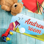 Custom Boy/Girl Name Sign Personalized Kids Decor Room Sign For Children Bedroom, Christmas Gift, And Wall Sign 5x13 Inches, ACM, Made in USA