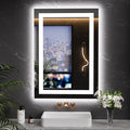 LOAAO 20"x28" LED Mirror for Bathroom, Lighted Bathroom Mirror with Lights, Anti-Fog, Dimmable, Memory Function, Easy to Install, Clear Reflection
