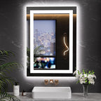 LOAAO 20"x28" LED Mirror for Bathroom, Lighted Bathroom Mirror with Lights, Anti-Fog, Dimmable, Memory Function, Easy to Install, Clear Reflection